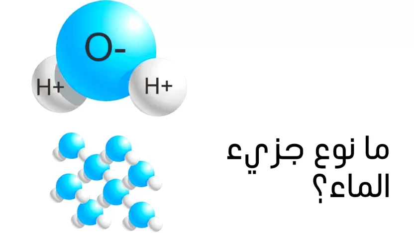 ما نوع جزيء الماء؟  لماذا الماء أزرق؟