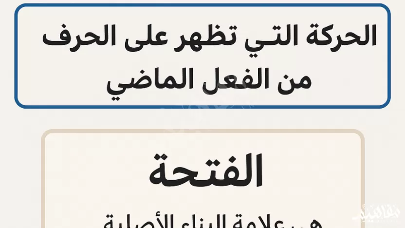 الحركة التي تظهر على الحرف الأخير من الفعل الماضي هي .. الحركة التي تظهر على الحرف الأخير من الفعل الماضي هي ..