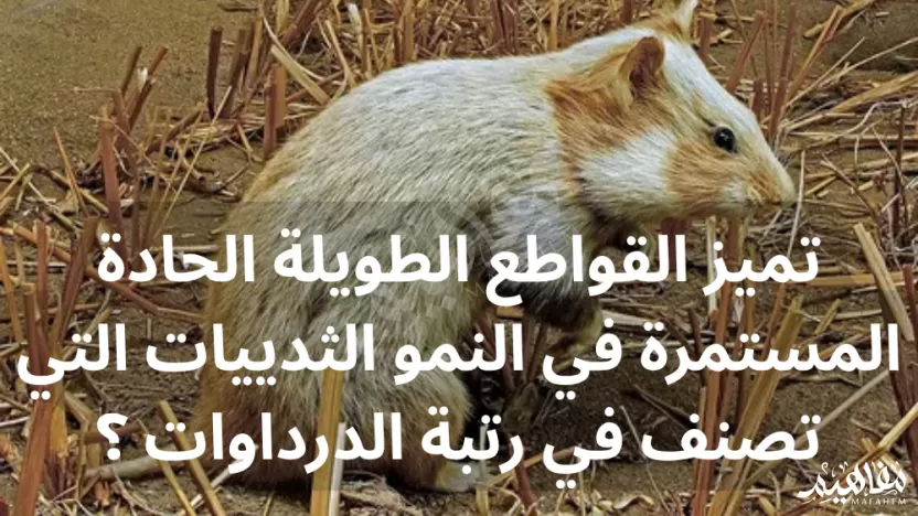 تميز القواطع الطويلة الحادة المستمرة في النمو الثدييات التي تصنف في رتبة الدرداوات ؟ تميز القواطع الطويلة الحادة المستمرة في النمو الثدييات التي تصنف في رتبة الدرداوات ؟