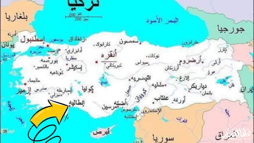 اين تقع انطاليا؟ اين تقع انطاليا؟