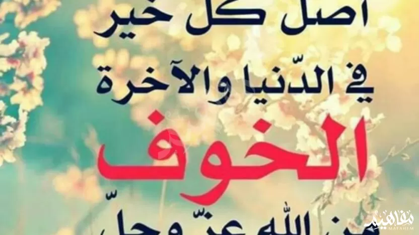 الخوف الحقيقي من الله يدفع صاحبه ل الخوف الحقيقي من الله يدفع صاحبه ل