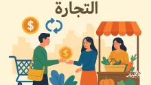 عملية تبادل المنتجات الاقتصادية المختلفة عن طريق البيع والشراء