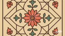 تعتمد الوحدة الزخرفية على المحاور والأقطار