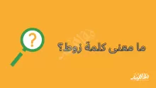 ما معنى زوط في السعودية؟