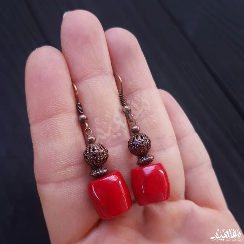 Red coral stone
