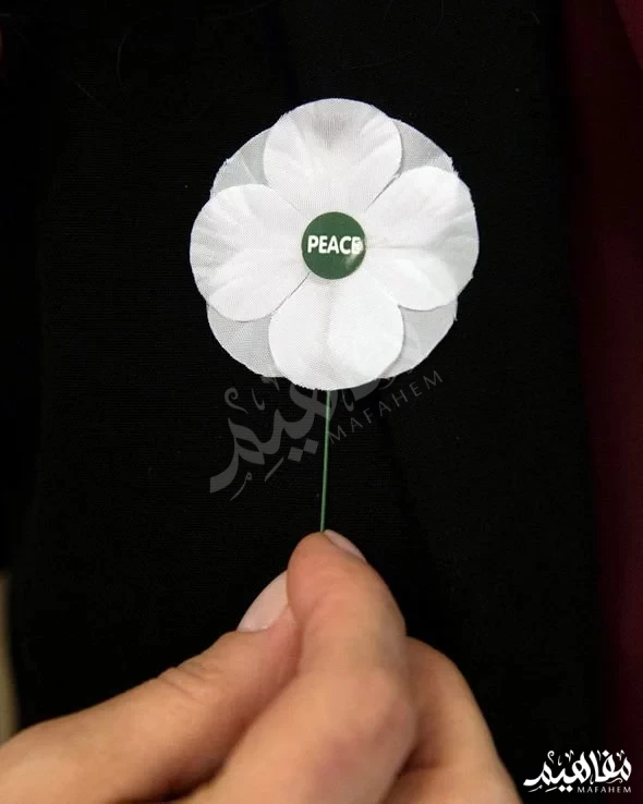 زهرة البوبي البيضاء رمز السلام زهرة البوبي البيضاء رمز السلام