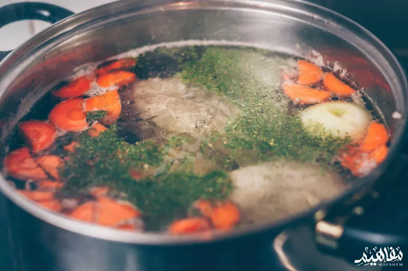 Simmering cooking technique Simmering cooking technique