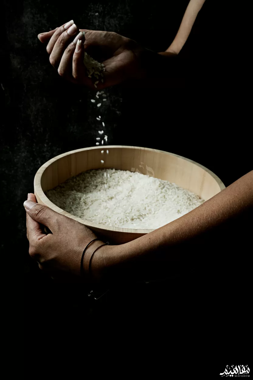 الأرز اللزج