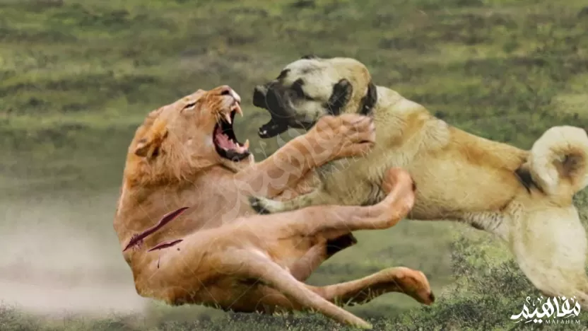 كلاب بيتبول تهاجم اسد كلاب بيتبول تهاجم اسد