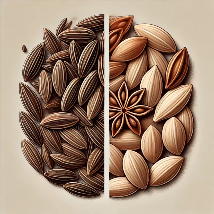 الفرق بين الكمون واليانسون بالصور