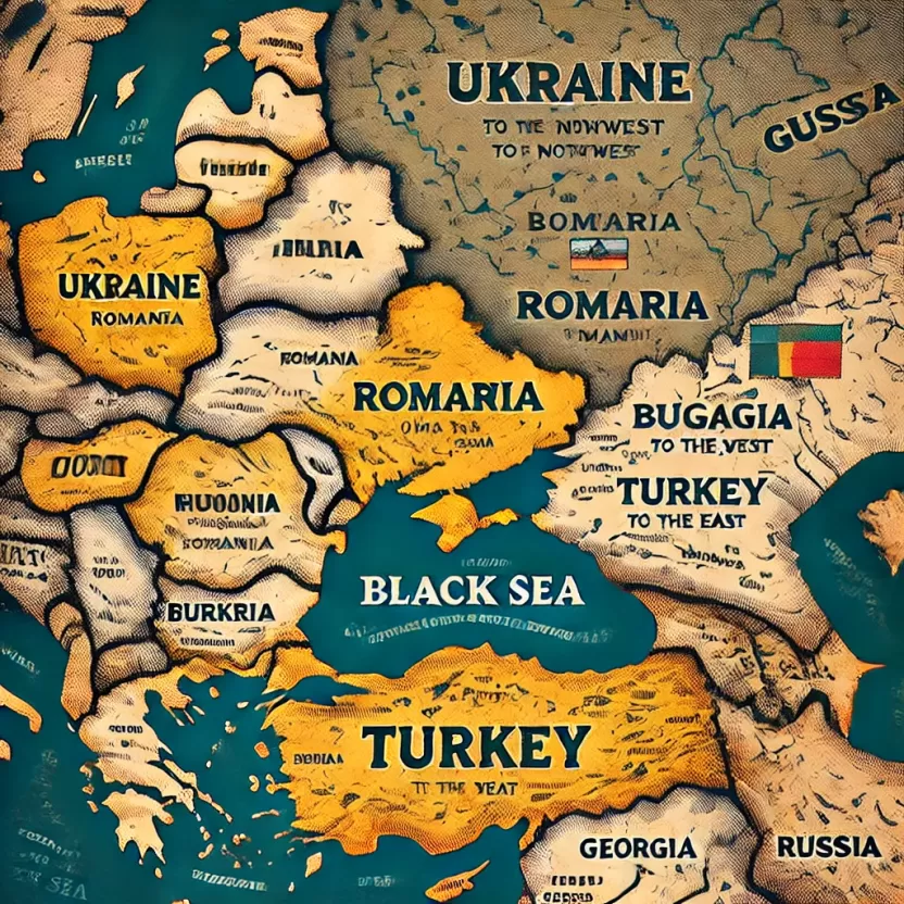 خريطة الدول المطلة على البحر الأسود خريطة الدول المطلة على البحر الأسود