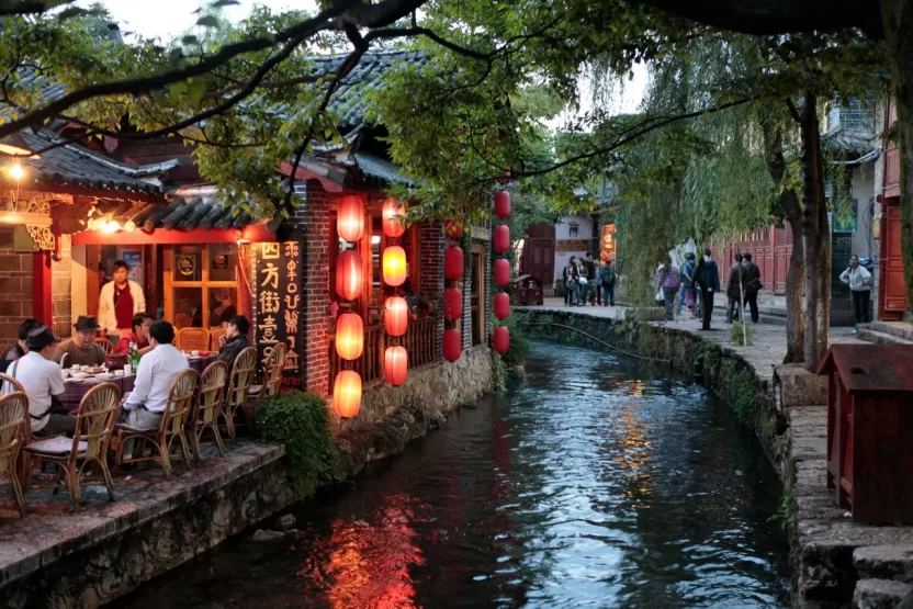 شوارع المدينة القديمة ليبجيانغ الصين شوارع المدينة القديمة ليبجيانغ الصين