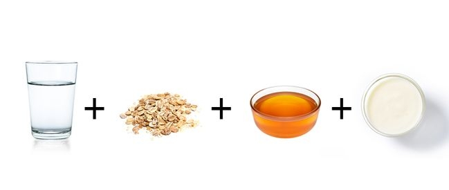 قناع الزبادي والشوفان لوجه مشرق قناع الزبادي والشوفان لوجه مشرق