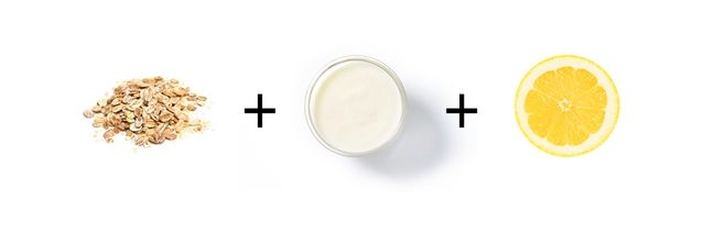 قناع دقيق الشوفان والليمون لبشرة صافية قناع دقيق الشوفان والليمون لبشرة صافية